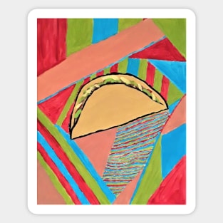 Abstract Taco Sticker